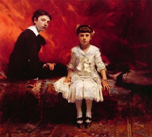 John Singer Sargent Portrait of Edouard and Marie Loise Pailleron Spain oil painting art